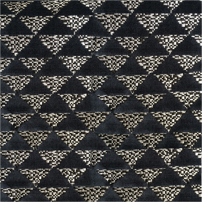 Gaston Y Daniela LCT5481.003.0 Las Cumbres Upholstery Fabric in Navy/Indigo/Black/Light Grey