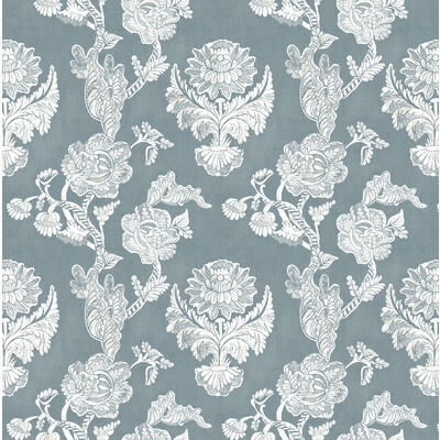 Gaston Y Daniela LCT5483.004.0 Chitina Multipurpose Fabric in Azul Claro/Grey/White