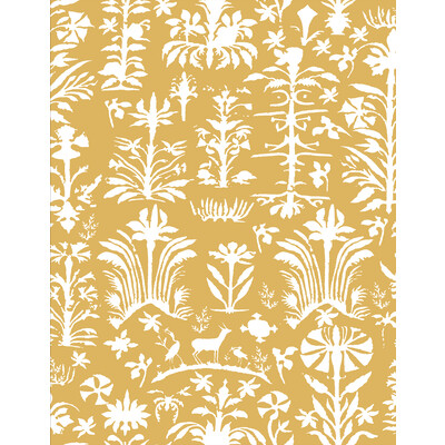 Gaston Y Daniela LCW1035.002.0 Salinas Wp Wallcovering Fabric in Mostaza/Yellow/Gold