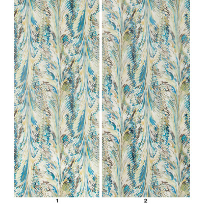 Lee Jofa P2019103.345.0 Taplow Paper Wallcovering in Peacock/gold