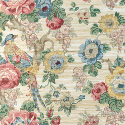 Lee Jofa P2020100.1945.0 Avondale Paper Wallcovering in Rose/gold/Multi/Red/Yellow