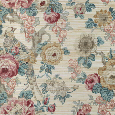Lee Jofa P2020100.954.0 Avondale Paper Wallcovering in Ruby/spice/Multi/Burgundy/red/Blue