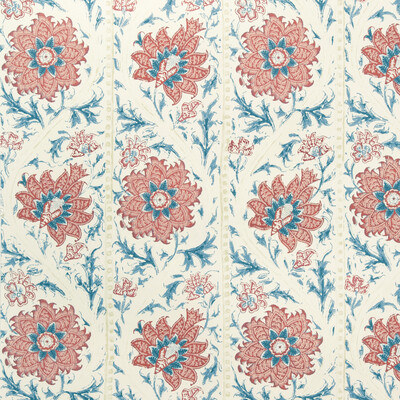 Lee Jofa P2022102.195.0 Calico Vine Wp Wallcovering in Blue Red/Red/Blue