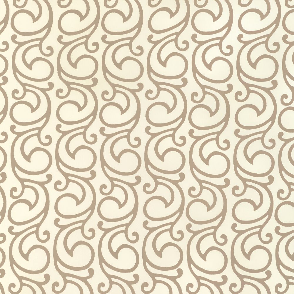 Lee Jofa P2022103.106.0 Serendipity Scroll Wp Wallcovering Fabric in Taupe