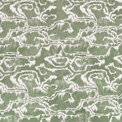 Lee Jofa P2022110.3.0 Riviere Wp Wallcovering in Green/Ivory