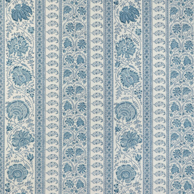 Lee Jofa P2022111.5.0 Indiennes Stripe Wp Wallcovering in Delft/Blue
