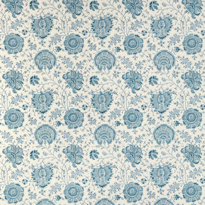 Lee Jofa P2022112.5.0 Indiennes Floral Wp Wallcovering in Delft/Blue