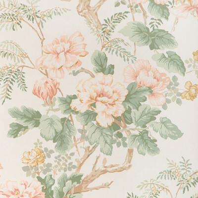Lee Jofa P2023118.73.0 Chinese Peony Wp Wallcovering in Blush/Pink/Green
