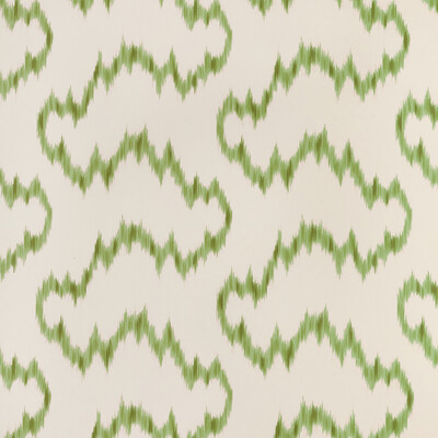 Lee Jofa P2023129.316.0 Mallorcan Ikat Wp Wallcovering in Leaf/Ivory/Emerald/Green