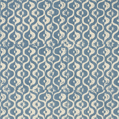 Lee Jofa PBFC-3523.5.0 Small Medallion Wp Wallcovering in Azure/Blue