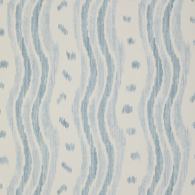 Lee Jofa Pbfc-3531.1115.0 Ikat Stripe Wp Wallcovering in Pale Blue/Light Blue/Blue