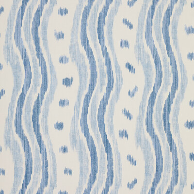 Lee Jofa Pbfc-3531.155.0 Ikat Stripe Wp Wallcovering in Azure/Blue