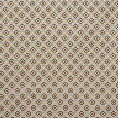 Groundworks PEARL.BEIGE/A.0 Pearl Upholstery Fabric in Beige/aqua/Beige/Light Blue/Brown