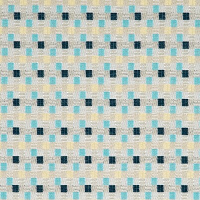 Baker Lifestyle PF50347.4.0 Skane Multipurpose Fabric in Aqua/indigo/linen/Beige/Blue