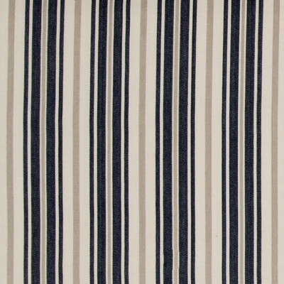 Baker Lifestyle PF50370.670.0 Morrell Stripe Multipurpose Fabric in Navy/Blue/Beige