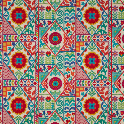 Baker Lifestyle PF50461.1.0 Kahlo Multipurpose Fabric in Tutti Frutti/Red/Blue