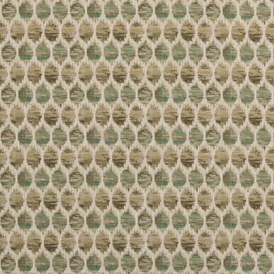 Baker Lifestyle PF50491.735.0 Honeycomb Upholstery Fabric in Green/Beige