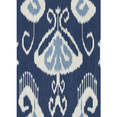 Baker Lifestyle PP50319.1.0 Bansuri Multipurpose Fabric in Indigo/Beige/Blue/Light Blue