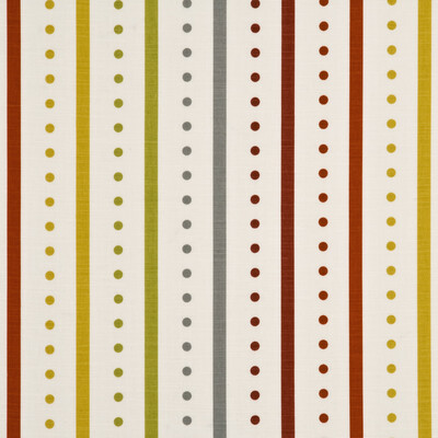 Baker Lifestyle PP50344.5.0 Opera Stripe Drapery Fabric in Red/gold/White/Red/Multi