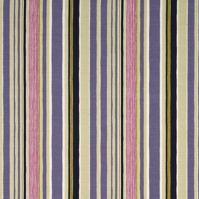 Baker Lifestyle PP50360.6.0 Mallow Stripe Multipurpose Fabric in Damson/mauve/taupe/Beige/Purple/Pink