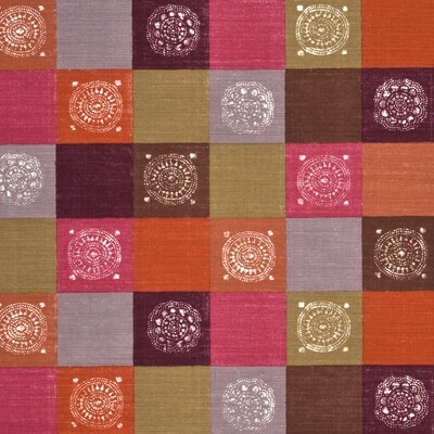 Baker Lifestyle PP50362.3.0 Atticus Multipurpose Fabric in Sienna/fuchsia/Brown/Pink/Orange