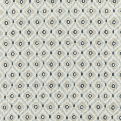 Baker Lifestyle PP50448.1.0 Vasco Multipurpose Fabric in Indigo/stone/Blue/Beige/White