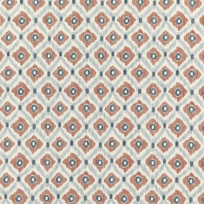 Baker Lifestyle PP50448.3.0 Vasco Multipurpose Fabric in Indigo/spice/Blue/Orange/White