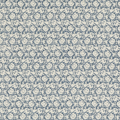 Baker Lifestyle PP50480.1.0 Flower Press Multipurpose Fabric in Indigo/Blue/White