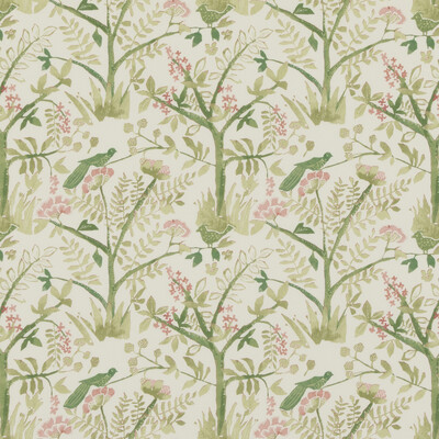 Baker Lifestyle PP50502.3.0 Lulworth Multipurpose Fabric in Green/pink/White/Green/Pink