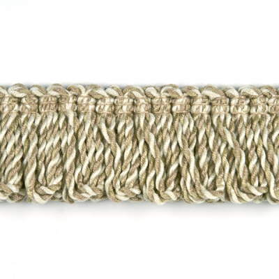 Parkertex PT85000.6.0 Rope Loop Fringe Trim Fabric in Sand/Beige/White