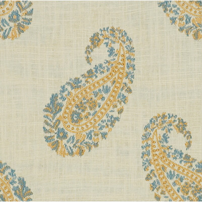 Kravet Basics SALLIE.FEDERAL.0 Kravet Basics Upholstery Fabric in Sallie-federal/Beige/Light Blue/Yellow