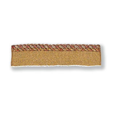 Kravet Couture T30208.12.0 Petite Cord W/flange Trim Fabric in Rust ,  , Nectar