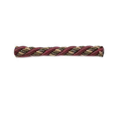 Kravet Couture T30405.94.0 Crepe Cord Without Lip Trim Fabric in Bordeaux/Burgundy/red/Yellow