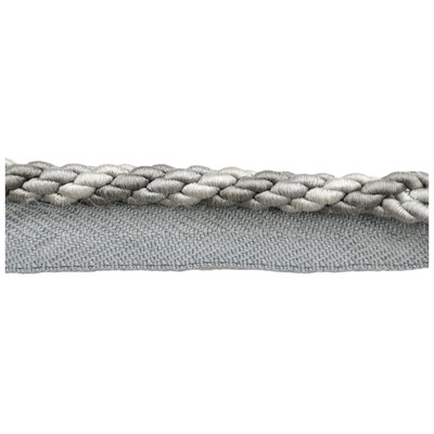 Kravet Couture T30560.11.0 Tonal Cord Trim Fabric in Grey , Grey , Grey Frost
