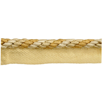 Kravet Couture T30560.4.0 Tonal Cord Trim Fabric in Yellow , Beige , Barley