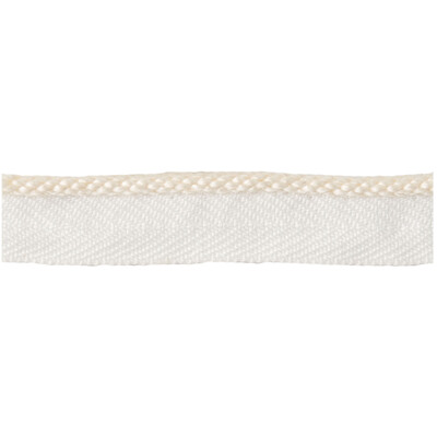 Kravet Couture T30562.1.0 Micro Cord Trim Fabric in White , White , Pearl