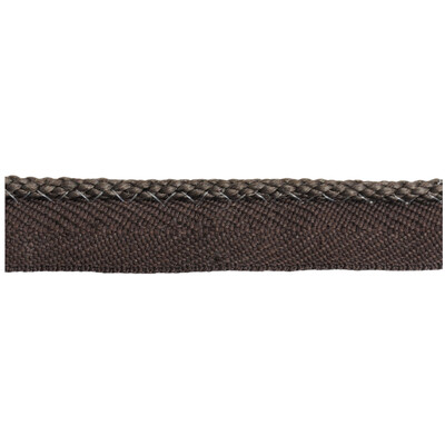 Kravet Couture T30562.68.0 Micro Cord Trim Fabric in Grey , Brown , Loam