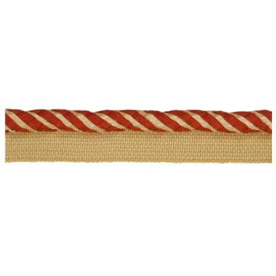 Kravet Design T30608.24.0 Raffia Cord Trim Fabric in Beige , Burgundy/red , Citrus