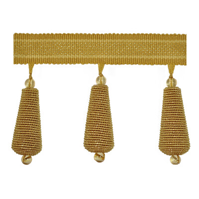 Kravet Design T30612.4.0 Gilded Teardrop Trim Fabric in Yellow , Yellow , Gold