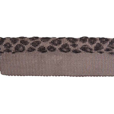 Kravet Design T30613.606.0 Cheetah Cord Trim Fabric in Grey , Brown , Iron