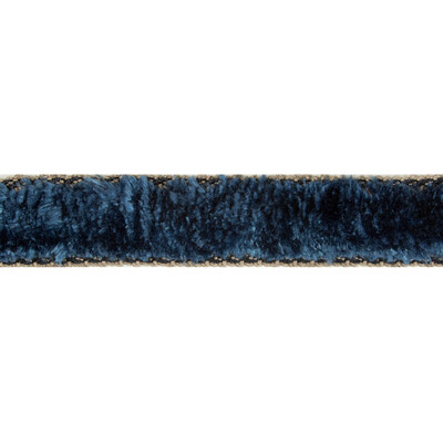Kravet Couture T30664.55.0 Pile High Trim Fabric in Dark Blue , Taupe , Indigo