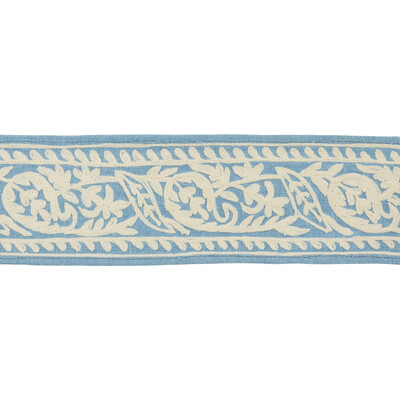 Kravet Design T30684.1515.0 Neeta Trim Fabric in Light Blue , Ivory , Sky