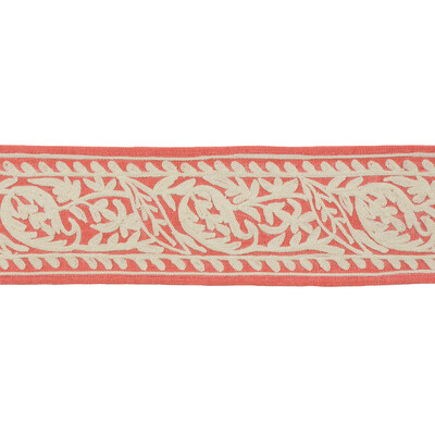 Kravet Design T30684.2416.0 Neeta Trim Fabric in Coral , Ivory , Coral
