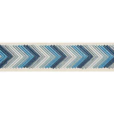 Kravet Couture T30690.515.0 Arrowhead Trim Fabric in Admiral/Indigo/Blue/Light Blue