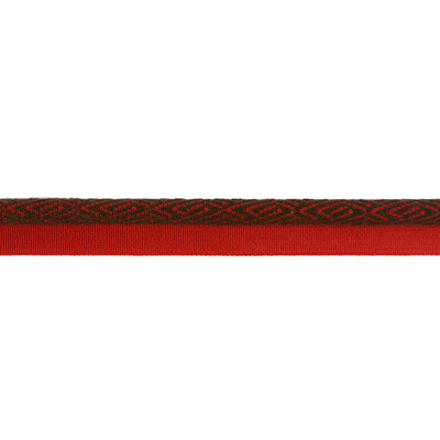 Kravet Design T30726.924.0 Twiga Trim Fabric in Brown , Red , Red Pepper