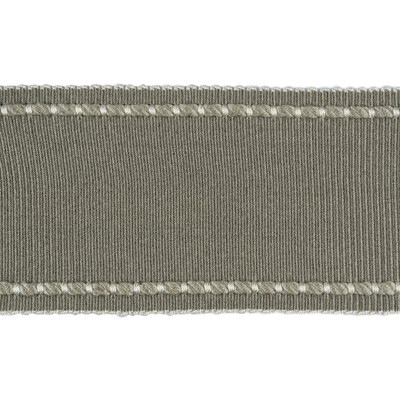 Kravet Design T30733.818.0 Cable Edge Band Trim Fabric in Charcoal , Light Grey , Fog