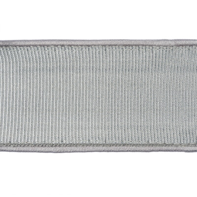 Kravet Design T30743.115.0 Satin Edge Band Trim Fabric in Grey , Silver , Vapor