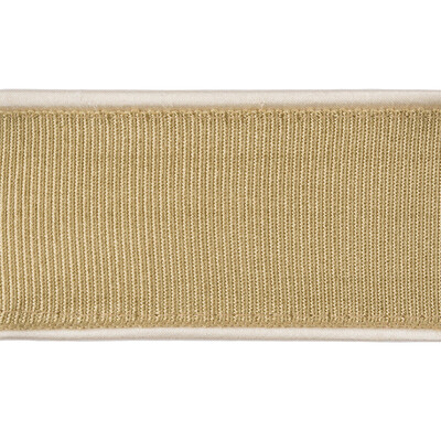 Kravet Design T30743.416.0 Satin Edge Band Trim Fabric in Gold , Ivory , Lunar