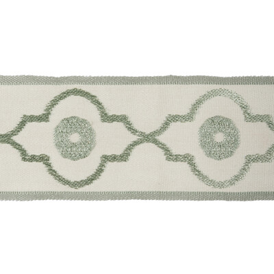 Kravet Design T30745.113.0 Ogee Chain Trim Fabric in Mineral/Ivory