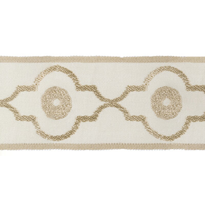 Kravet Design T30745.16.0 Ogee Chain Trim Fabric in Ivory , Beige , Cream